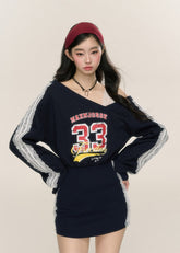 Korean Lace Off-Shoulder Bodycon Dress